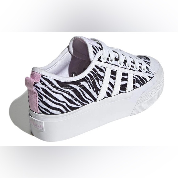adidas Shoes - Girls Size 5 Adidas Nizza Platform Shoes Women's, Cloud White/Bliss Lilac/Core